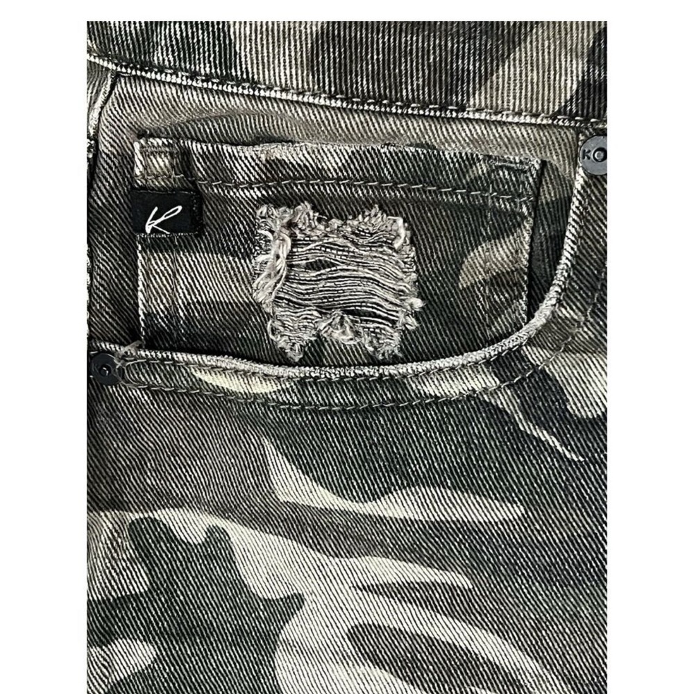 Kancan Camo Camoflauge High Rise Benji Boyfriend Jeans Size 15/31